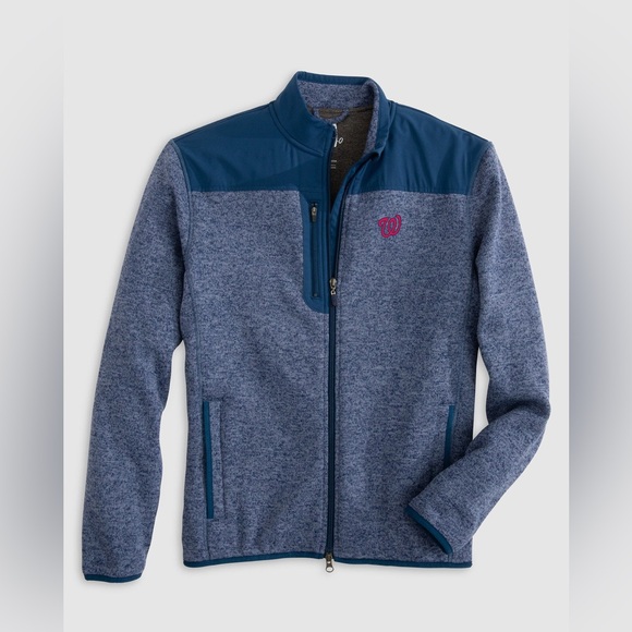 Johnnie-OWashington Nationals Arlo Full Zip Fleece JacketMediumNWT